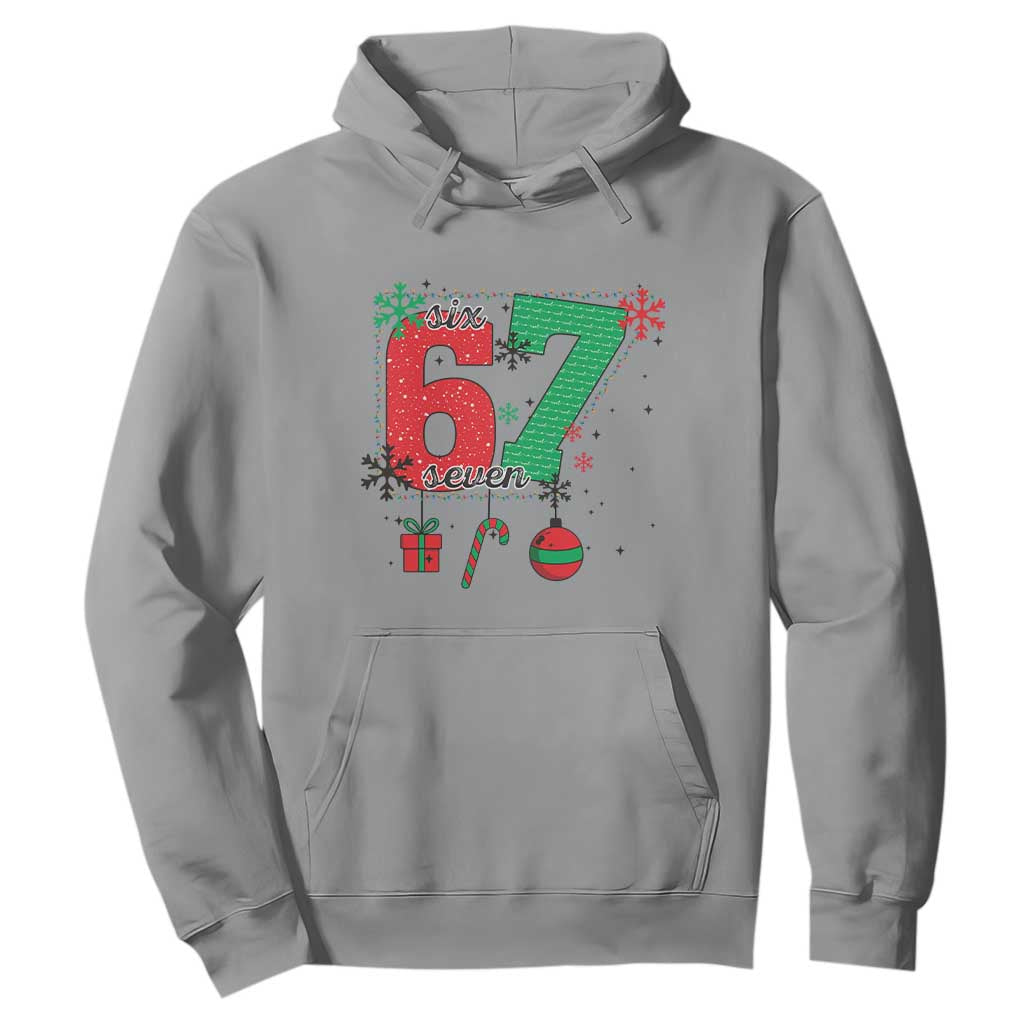 Funny Six Seven Meme Trendy TikTok Hoodie Christmas Gift TS12 Sport Gray Print Your Wear