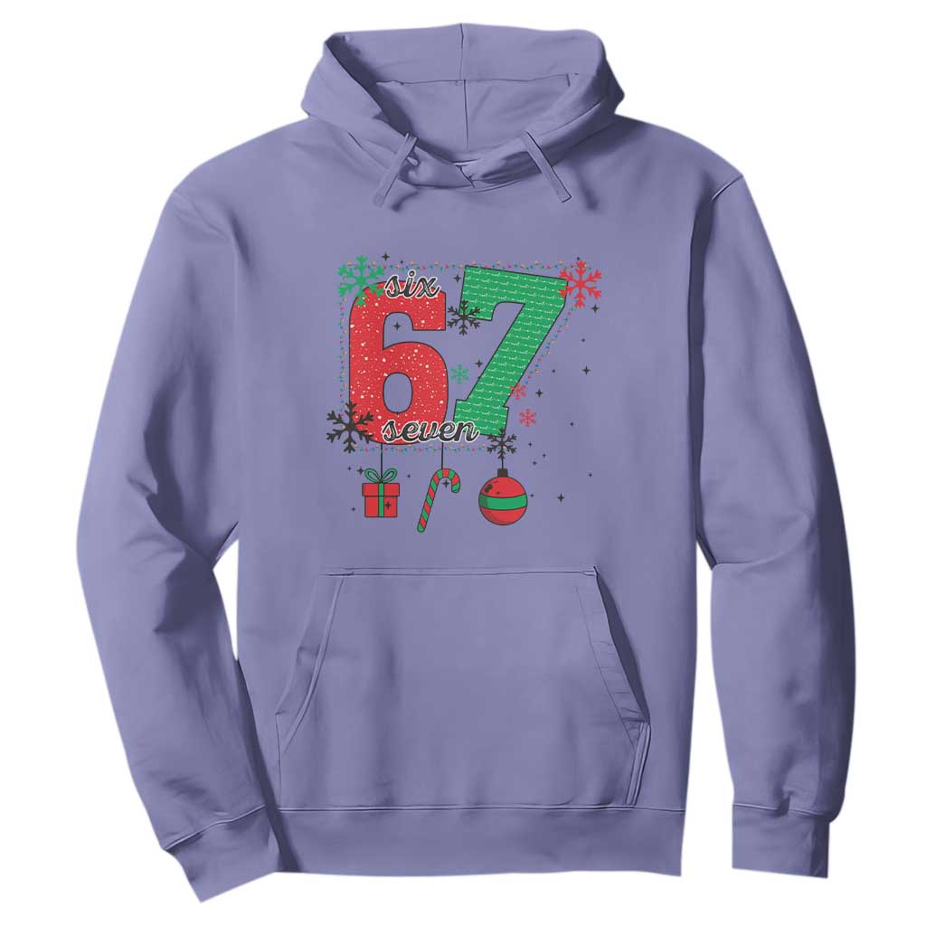 Funny Six Seven Meme Trendy TikTok Hoodie Christmas Gift TS12 Violet Print Your Wear