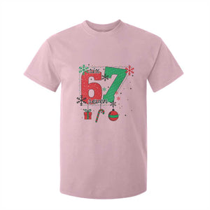 Funny Six Seven Meme Trendy TikTok T Shirt For Kid Christmas Gift TS12 Light Pink Print Your Wear