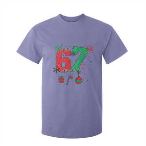 Funny Six Seven Meme Trendy TikTok T Shirt For Kid Christmas Gift TS12 Violet Print Your Wear