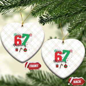 Funny Six Seven Meme Trendy TikTok Ceramic Ornament Christmas Gift TS12 Print Your Wear