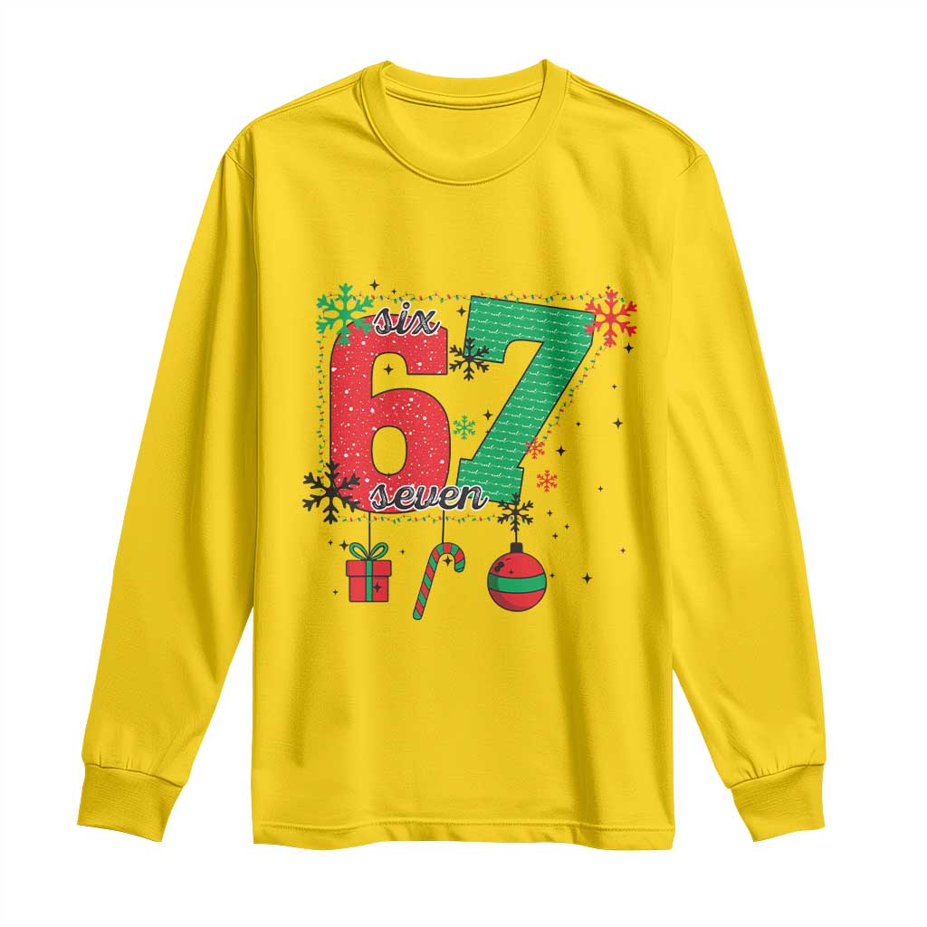 Funny Six Seven Meme Trendy TikTok Long Sleeve Shirt Christmas Gift TS12 Daisy Print Your Wear