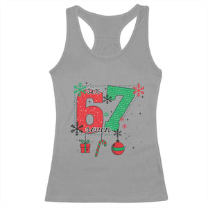 Funny Six Seven Meme Trendy TikTok Racerback Tank Top Christmas Gift TS12 Sport Gray Print Your Wear