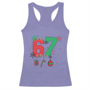 Funny Six Seven Meme Trendy TikTok Racerback Tank Top Christmas Gift TS12 Violet Print Your Wear
