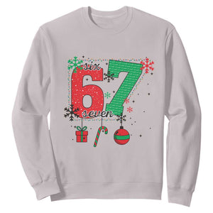 Funny Six Seven Meme Trendy TikTok Sweatshirt Christmas Gift TS12 Ice Gray Print Your Wear