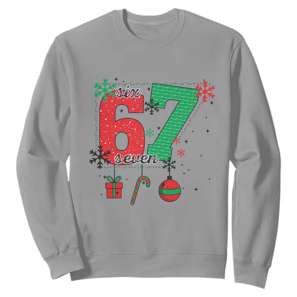 Funny Six Seven Meme Trendy TikTok Sweatshirt Christmas Gift TS12 Sport Gray Print Your Wear