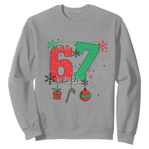 Funny Six Seven Meme Trendy TikTok Sweatshirt Christmas Gift TS12 Sport Gray Print Your Wear