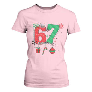 Funny Six Seven Meme Trendy TikTok T Shirt For Women Christmas Gift TS12 Light Pink Print Your Wear