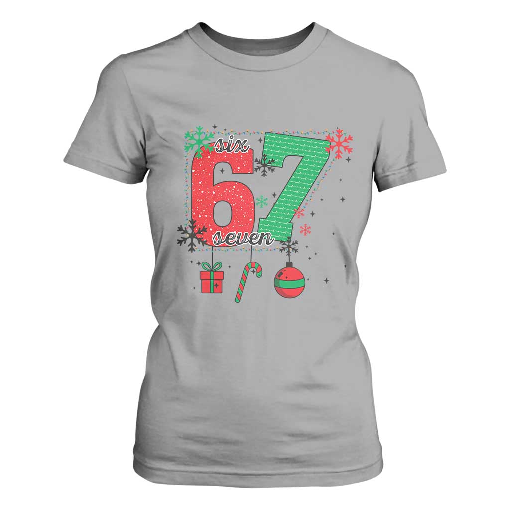 Funny Six Seven Meme Trendy TikTok T Shirt For Women Christmas Gift TS12 Sport Gray Print Your Wear