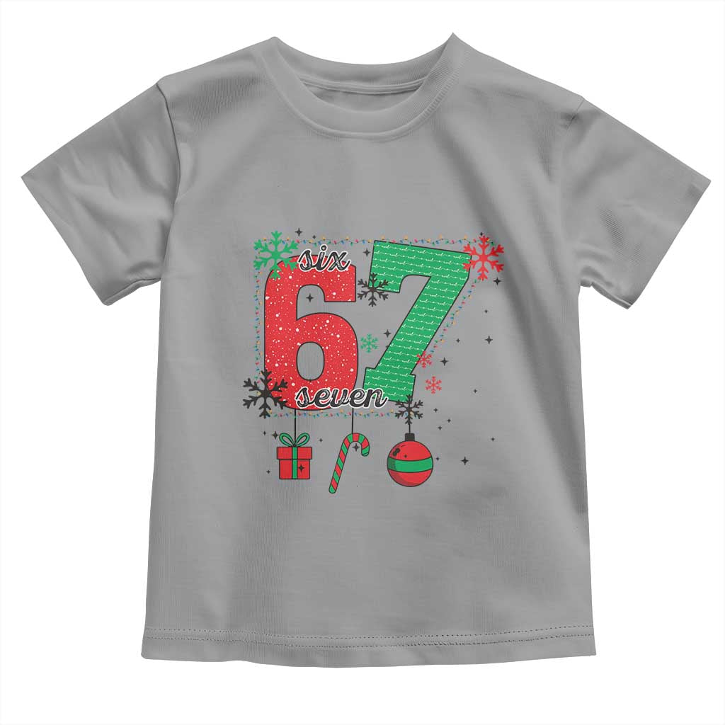 Funny Six Seven Meme Trendy TikTok Toddler T Shirt Christmas Gift TS12 Sport Gray Print Your Wear