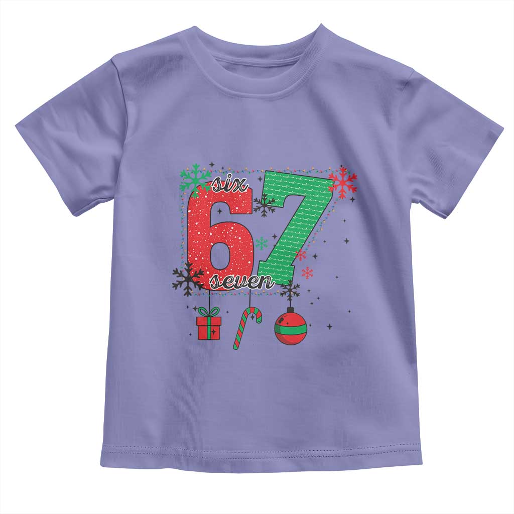 Funny Six Seven Meme Trendy TikTok Toddler T Shirt Christmas Gift TS12 Violet Print Your Wear