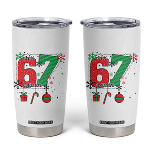 Funny Six Seven Meme Trendy TikTok Tumbler Cup Christmas Gift TS12 White Print Your Wear