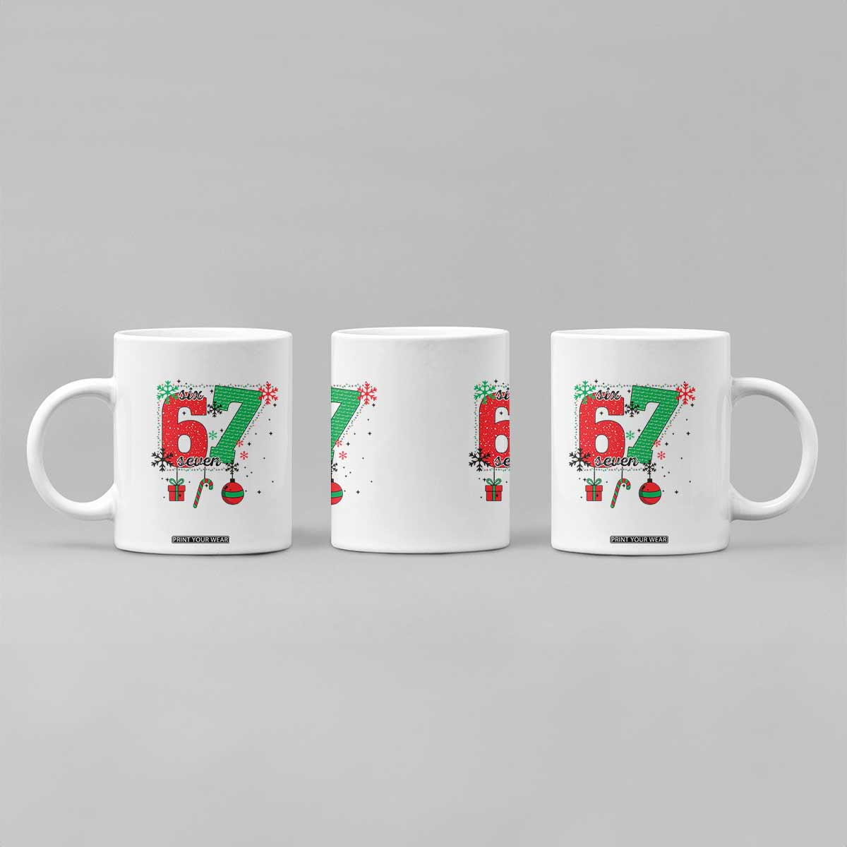 Funny Six Seven Meme Trendy TikTok Coffee Mug Christmas Gift TS12 Print Your Wear