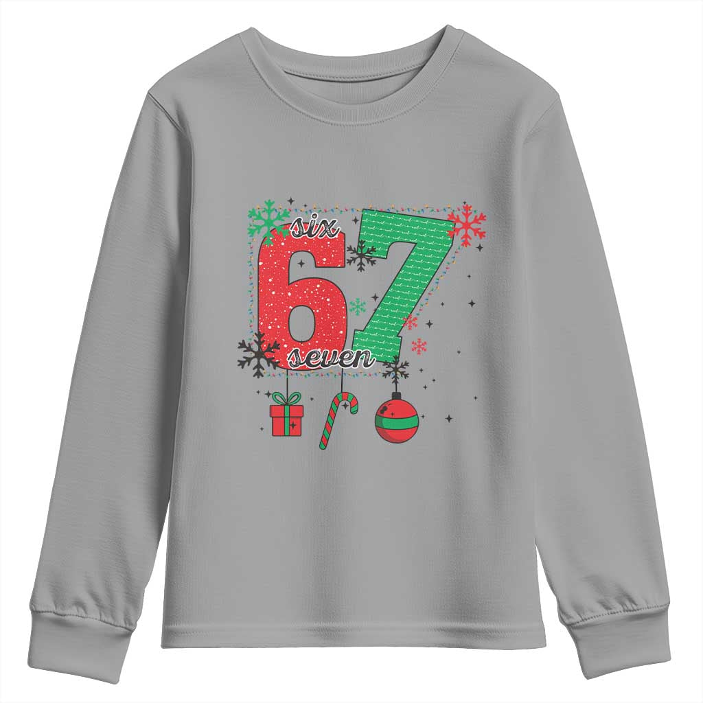 Funny Six Seven Meme Trendy TikTok Youth Sweatshirt Christmas Gift TS12 Sport Gray Print Your Wear