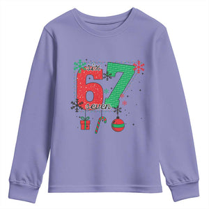Funny Six Seven Meme Trendy TikTok Youth Sweatshirt Christmas Gift TS12 Violet Print Your Wear