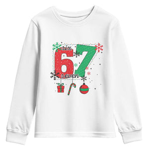 Funny Six Seven Meme Trendy TikTok Youth Sweatshirt Christmas Gift TS12 White Print Your Wear