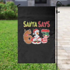 Funny Sant Goose Says Six Seven Garden Flag Christmas Gift For Gen Z TS12 Print Your Wear