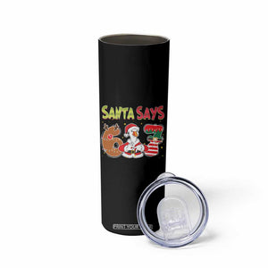 Funny Sant Goose Says Six Seven Skinny Tumbler Christmas Gift For Gen Z TS12 Print Your Wear