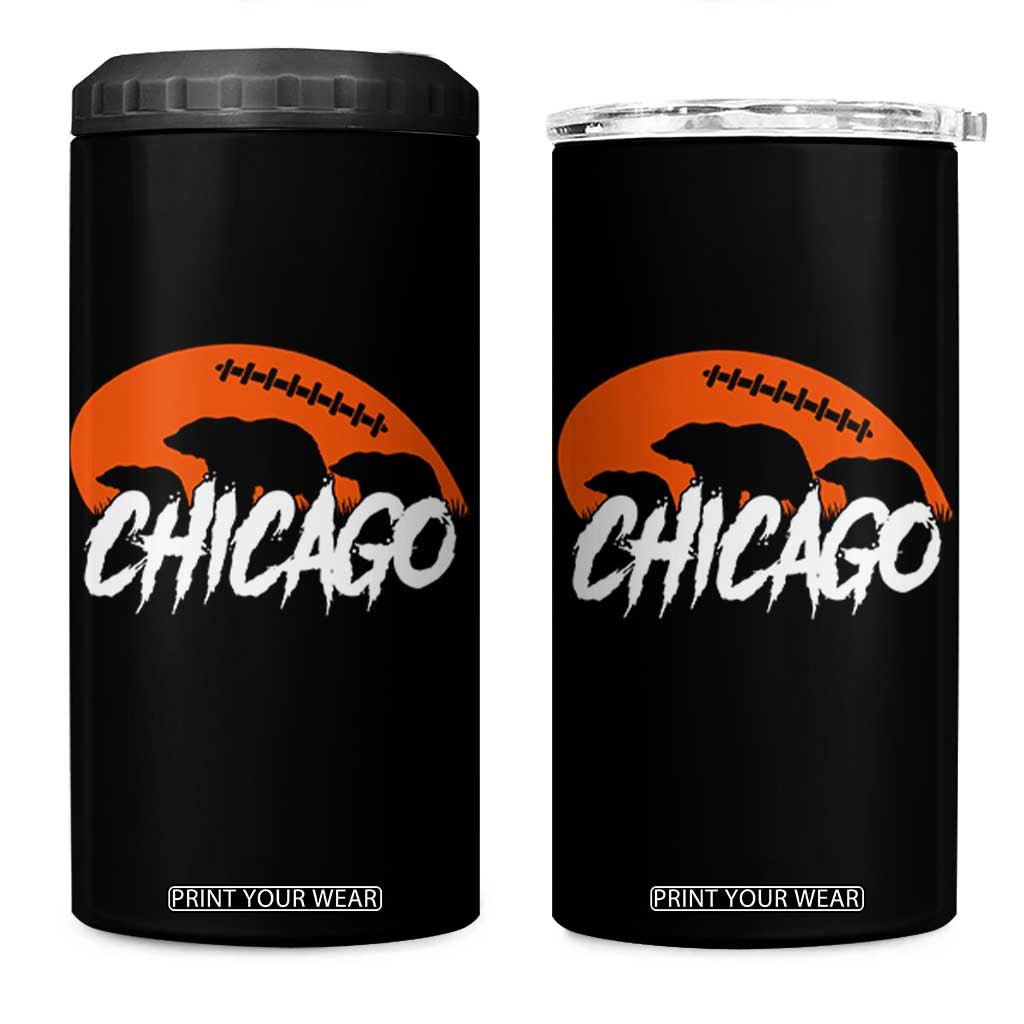 CFB Lover 4 in 1 Can Cooler Tumbler Gift For Football Fan TS12 One Size: 16 oz Black Print Your Wear