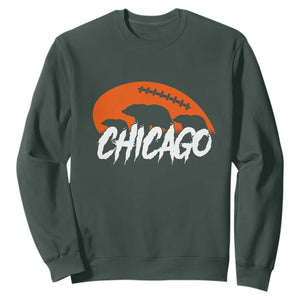 Chicago Football Lover Sweatshirt Gift For Da Bears Pride TS12 Dark Forest Green Print Your Wear