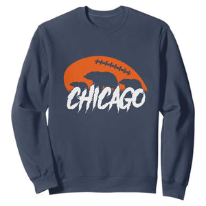 Chicago Football Lover Sweatshirt Gift For Da Bears Pride TS12 Navy Print Your Wear