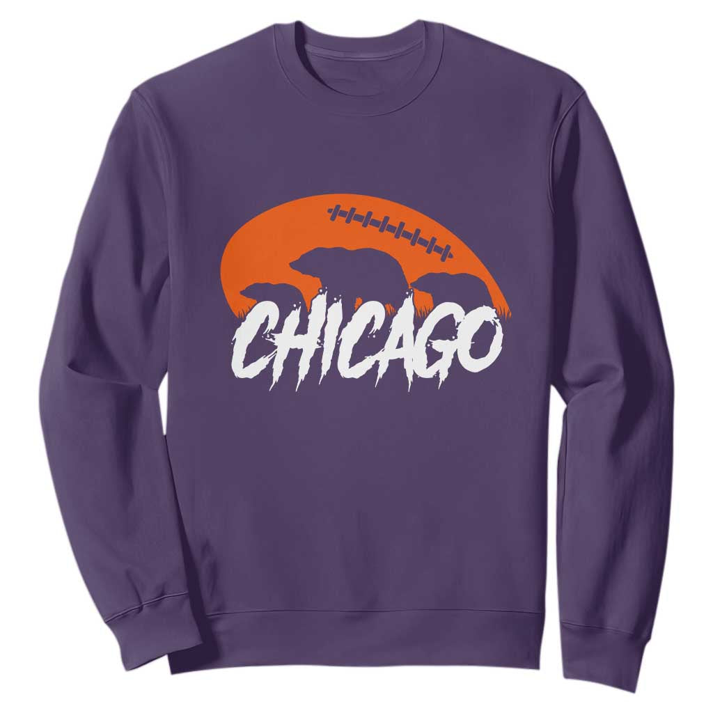 Chicago Football Lover Sweatshirt Gift For Da Bears Pride TS12 Purple Print Your Wear