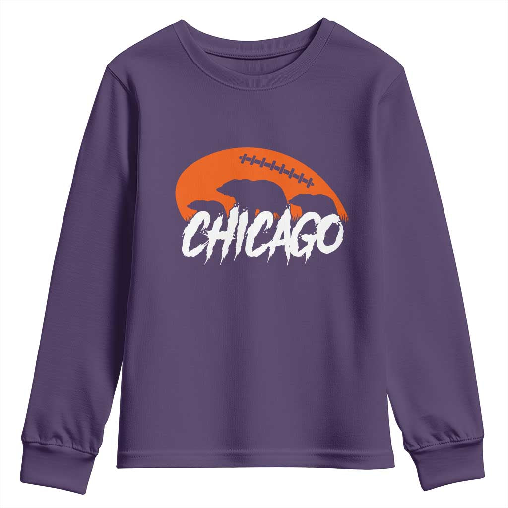 CFB Lover Youth Sweatshirt Gift For Football Fan TS12 Purple Print Your Wear
