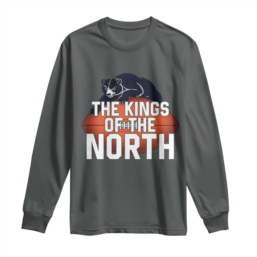 The Kings Of The North Long Sleeve Shirt Chicago Football Lover TS12 Dark Heather Print Your Wear