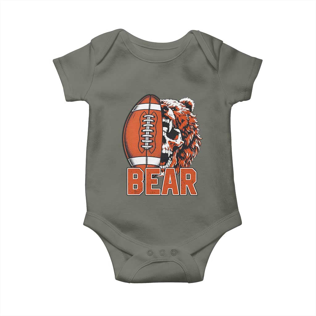 CFB Kings Baby Onesie Bear Skull Gothic Fan Gift TS12 Military Green Print Your Wear