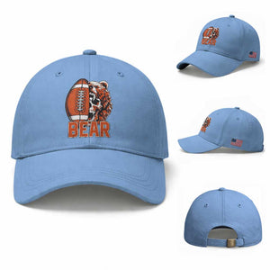 CFB Kings Baseball Cap Bear Skull Gothic Fan Gift TS12 Baseball Cap Universal Fit Light Blue Print Your Wear