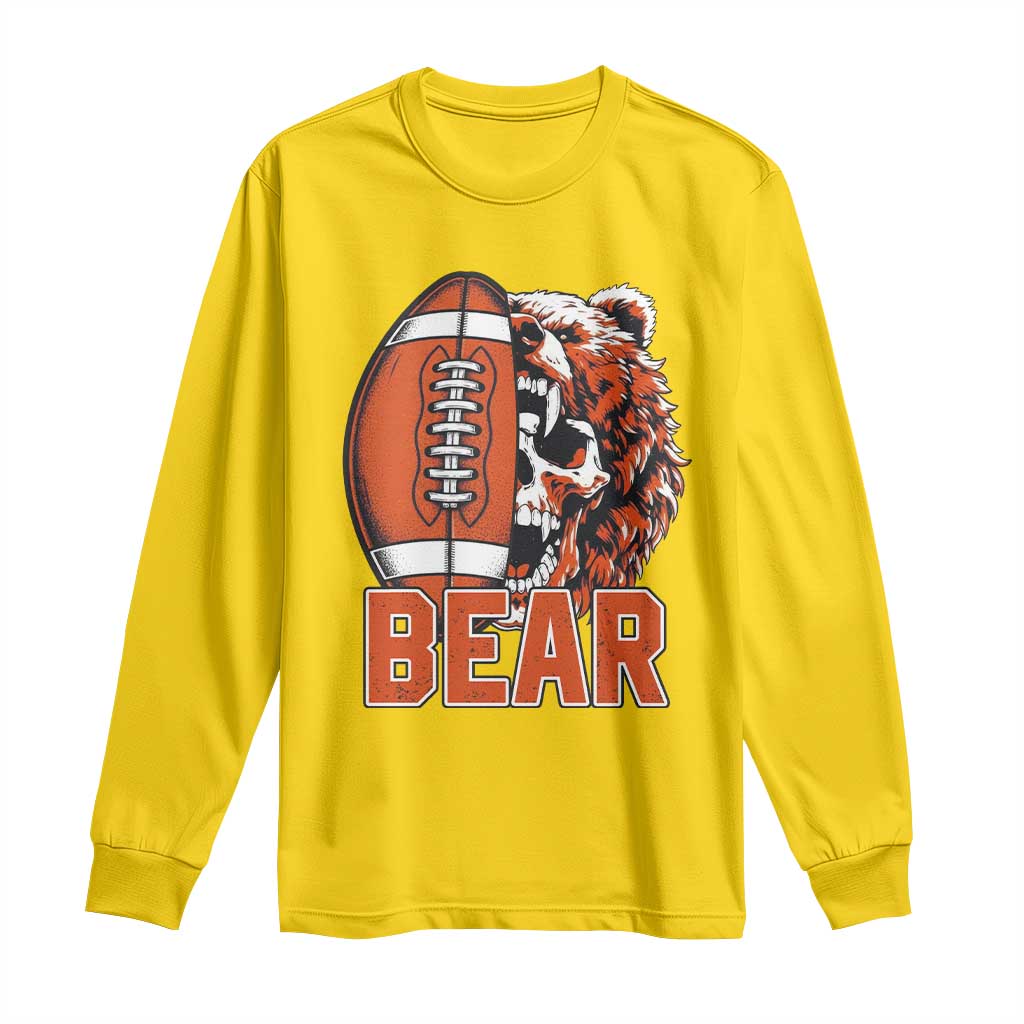 Chicago Football Kings Long Sleeve Shirt Bear Skull Gothic Fan Gift TS12 Daisy Print Your Wear