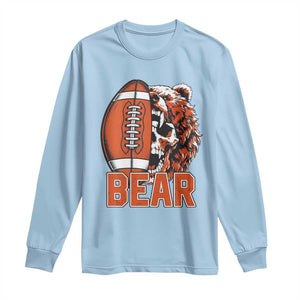 Chicago Football Kings Long Sleeve Shirt Bear Skull Gothic Fan Gift TS12 Light Blue Print Your Wear