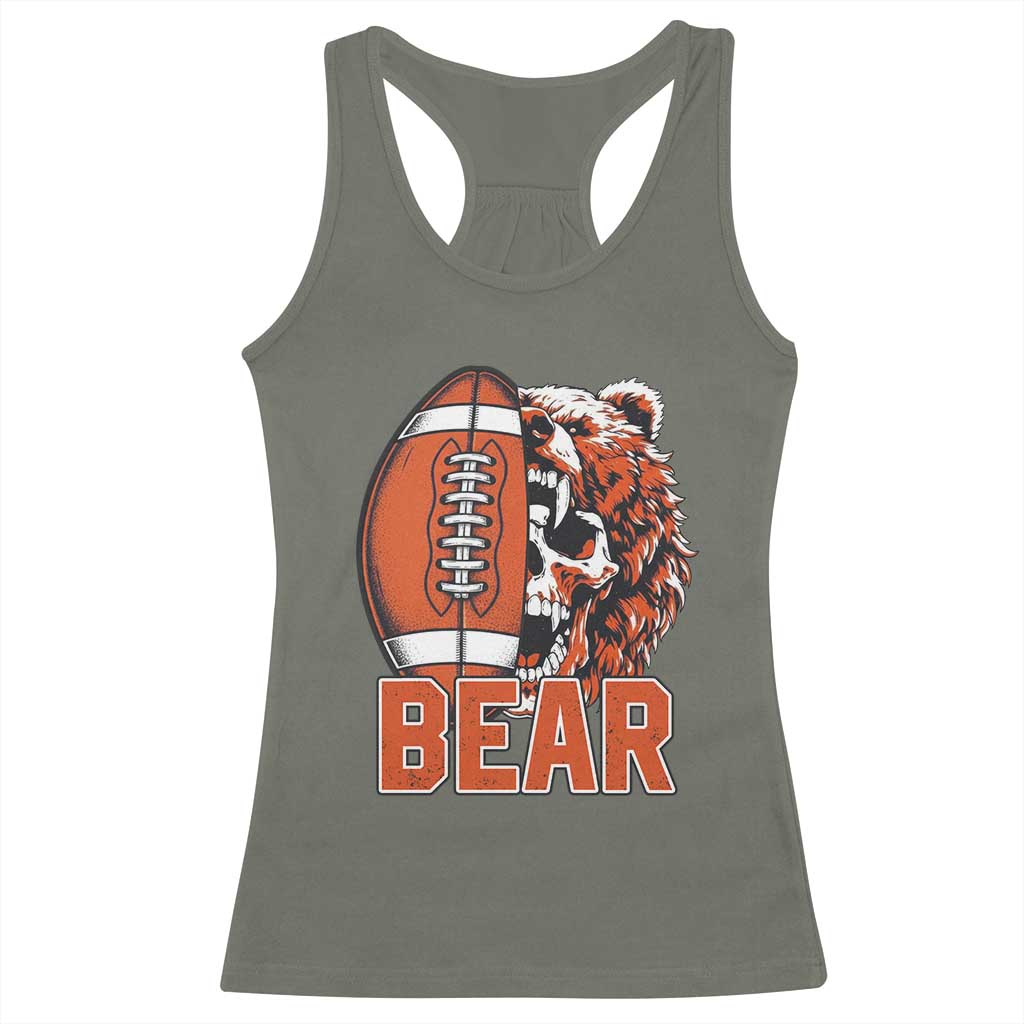 CFB Kings Racerback Tank Top Bear Skull Gothic Fan Gift TS12 Military Green Print Your Wear