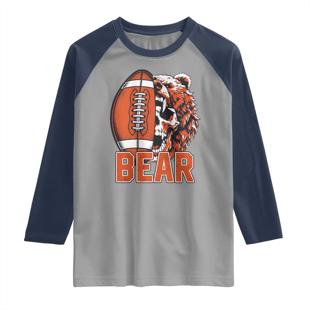 CFB Kings Raglan Shirt Bear Skull Gothic Fan Gift TS12 Sport Gray Navy Print Your Wear