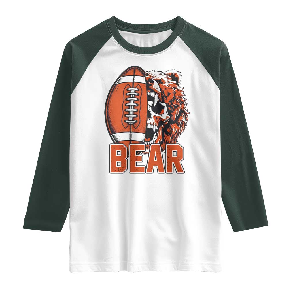 CFB Kings Raglan Shirt Bear Skull Gothic Fan Gift TS12 White Dark Forest Green Print Your Wear