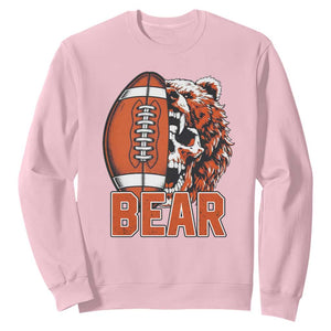 Chicago Football Kings Sweatshirt Bear Skull Gothic Fan Gift TS12 Light Pink Print Your Wear