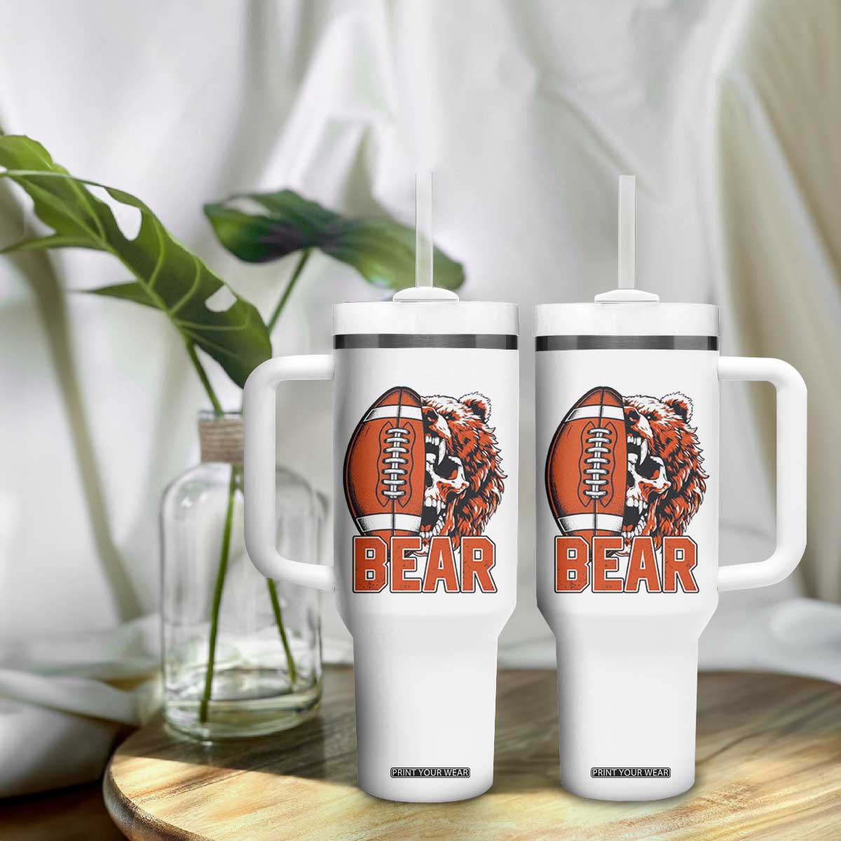CFB Kings Tumbler With Handle Bear Skull Gothic Fan Gift TS12 Print Your Wear