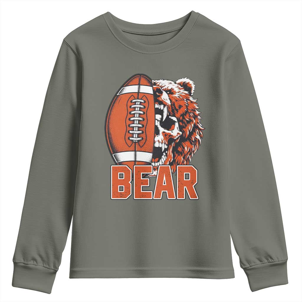 CFB Kings Youth Sweatshirt Bear Skull Gothic Fan Gift TS12 Military Green Print Your Wear