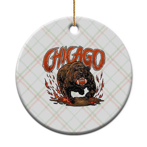 Funny CFBF Ceramic Ornament Gift For Sports Lovers TS12 1pc Christmas Plaid Print Your Wear