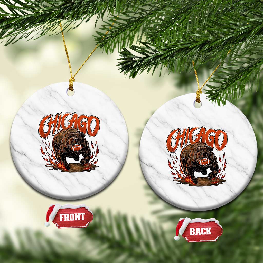 Funny CFBF Ceramic Ornament Gift For Sports Lovers TS12 1pc White Marble Print Your Wear