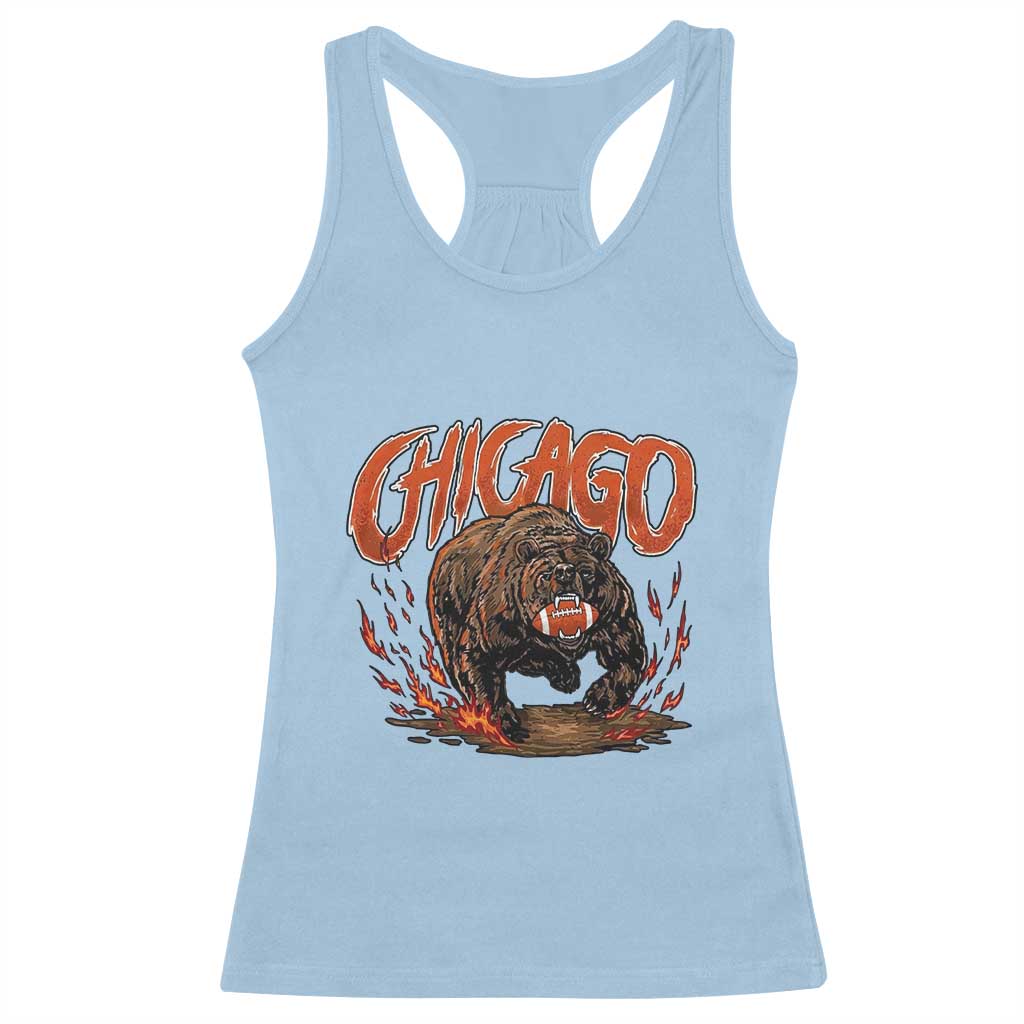 Funny CFBF Racerback Tank Top Gift For Sports Lovers TS12 Light Blue Print Your Wear