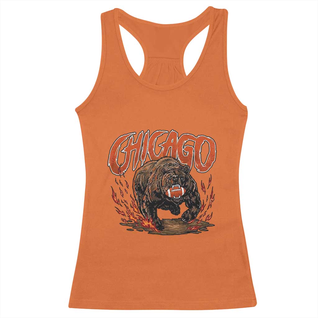 Funny CFBF Racerback Tank Top Gift For Sports Lovers TS12 Orange Print Your Wear