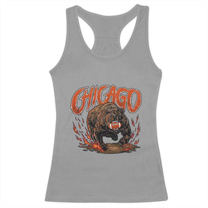 Funny CFBF Racerback Tank Top Gift For Sports Lovers TS12 Sport Gray Print Your Wear