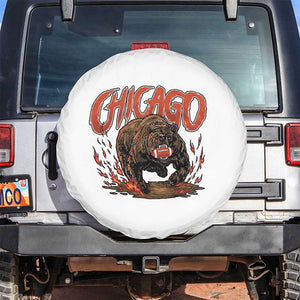 Funny CFBF Spare Tire Cover Gift For Sports Lovers TS12 No hole Black Print Your Wear