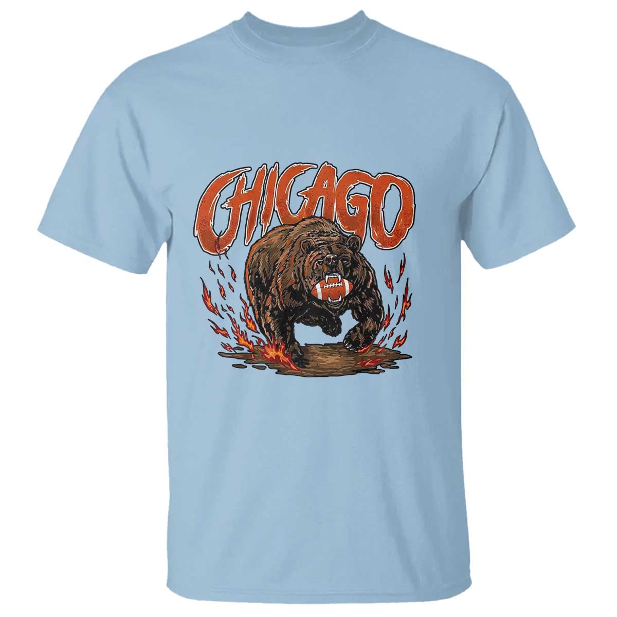 Funny CFBF T Shirt Gift For Sports Lovers TS12 Light Blue Print Your Wear