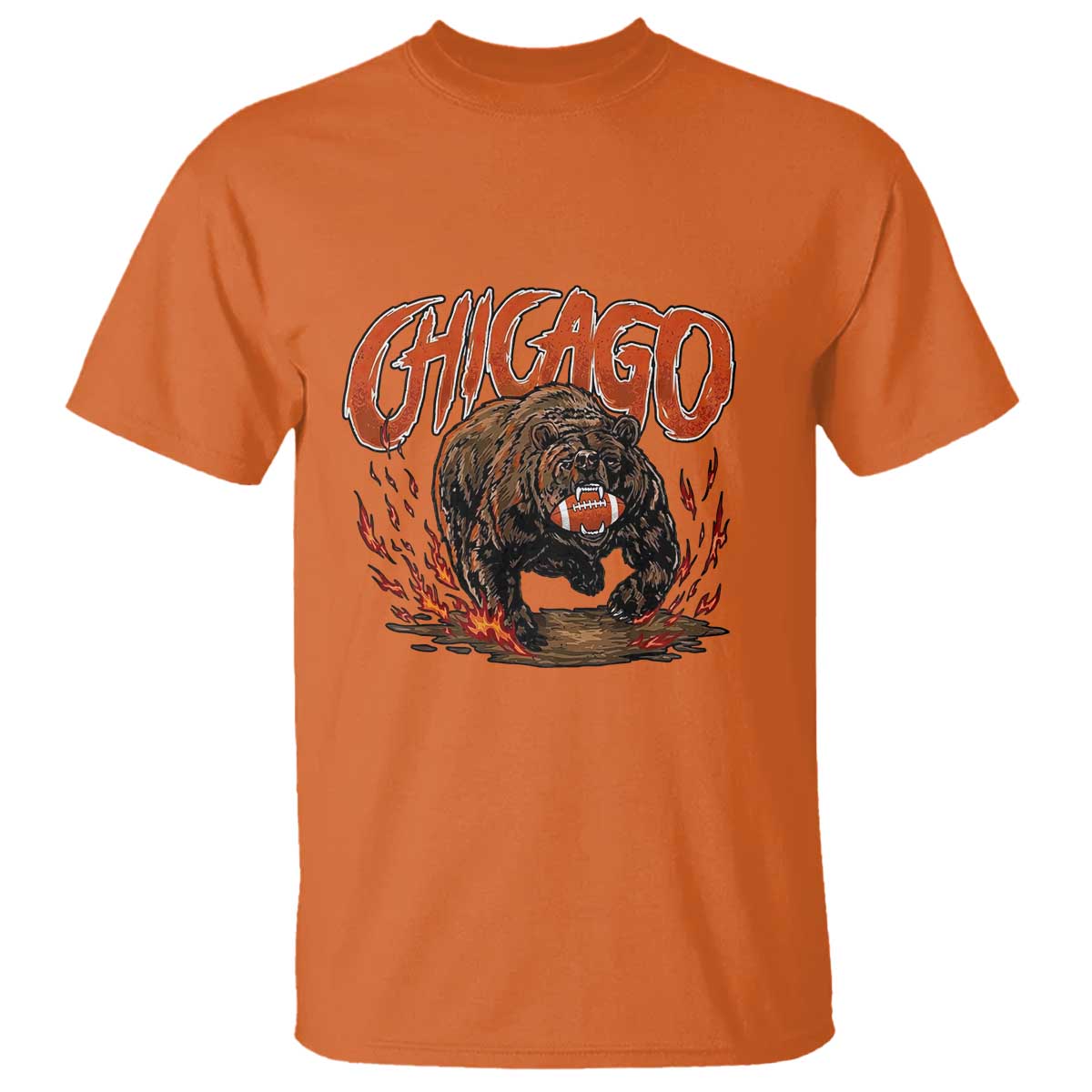 Funny CFBF T Shirt Gift For Sports Lovers TS12 Orange Print Your Wear