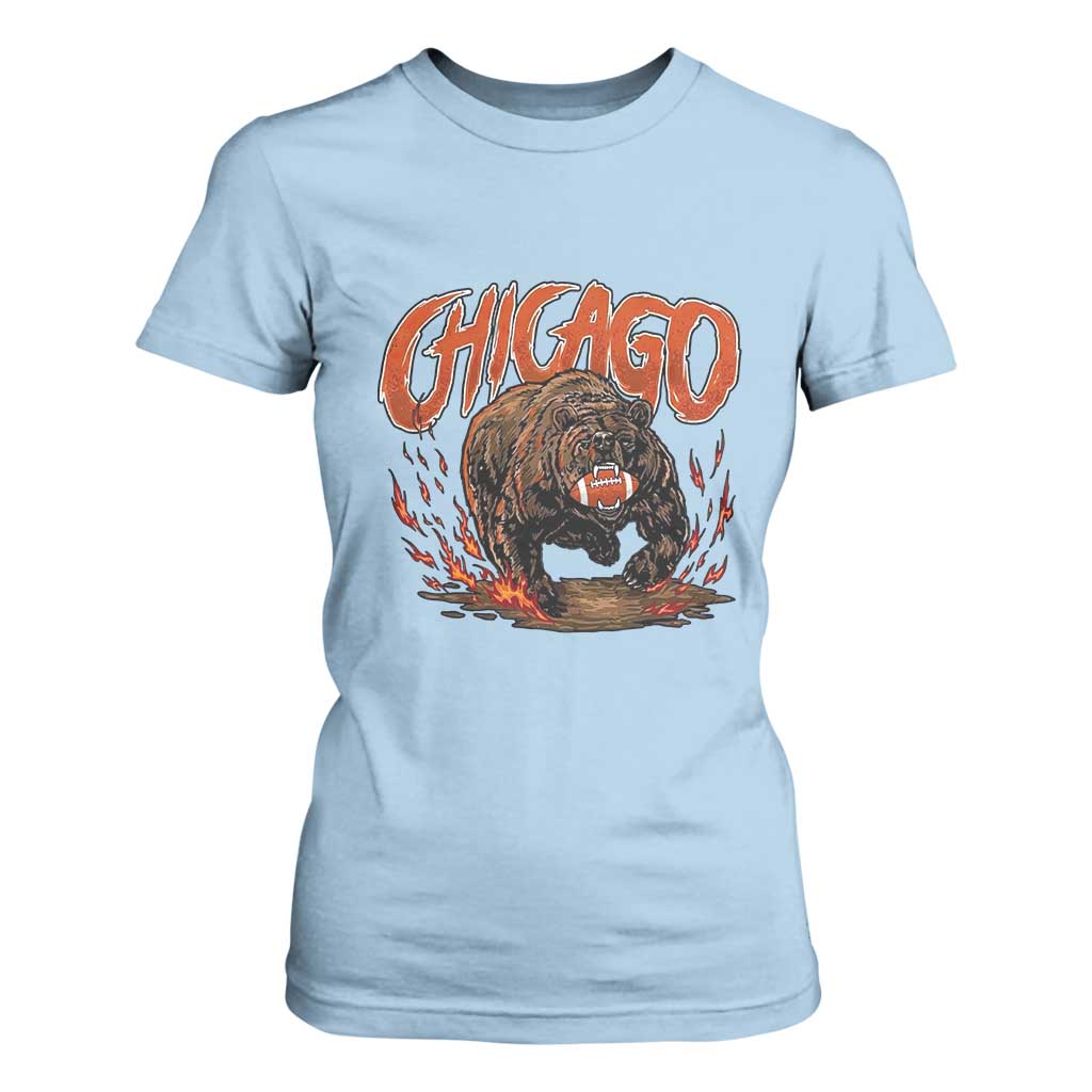 Funny CFBF T Shirt For Women Gift For Sports Lovers TS12 Light Blue Print Your Wear