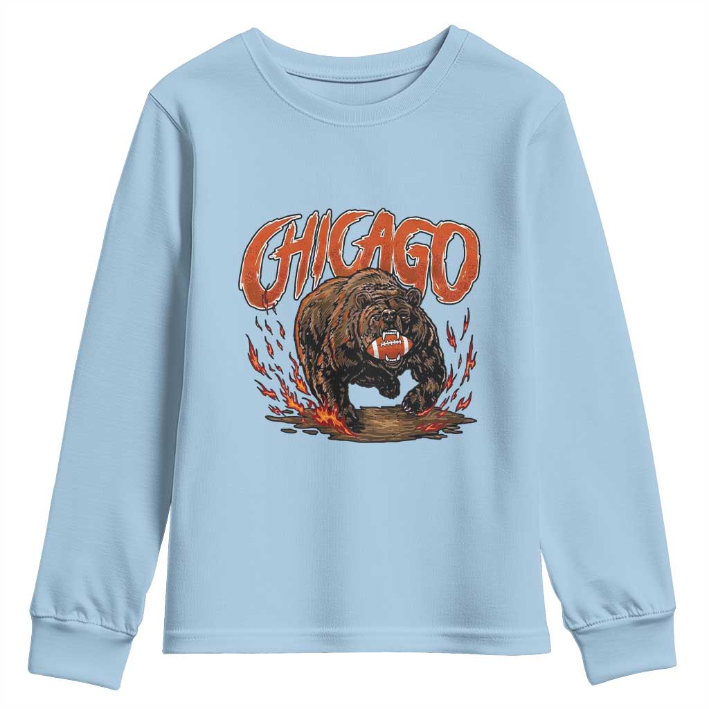 Funny CFBF Youth Sweatshirt Gift For Sports Lovers TS12 Light Blue Print Your Wear