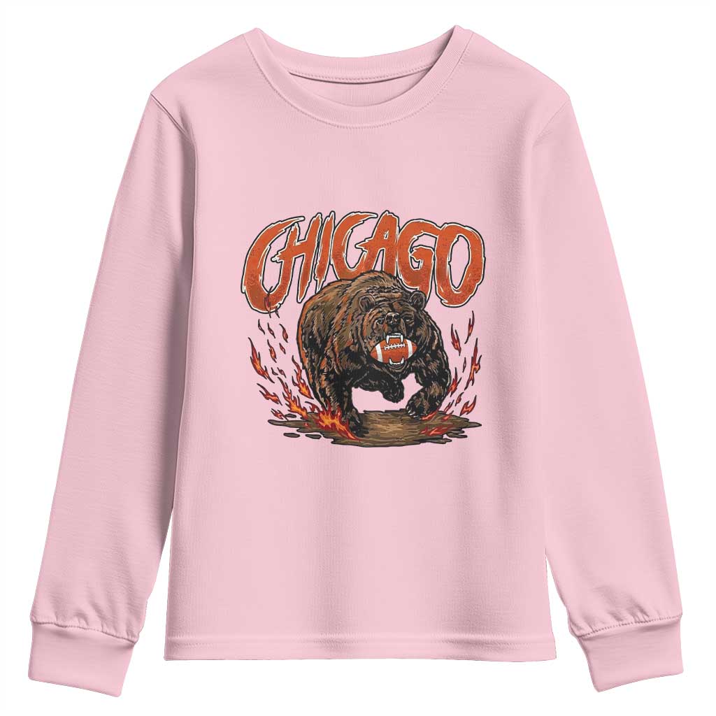 Funny CFBF Youth Sweatshirt Gift For Sports Lovers TS12 Light Pink Print Your Wear