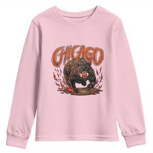 Funny CFBF Youth Sweatshirt Gift For Sports Lovers TS12 Light Pink Print Your Wear